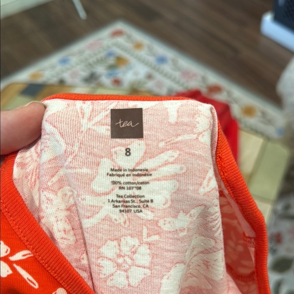 Tea collection NWT red floral Dress - Picture 6 of 6